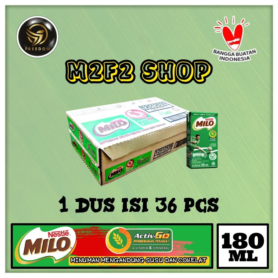 

Susu Milo Kotak Cokelat ACTIVE GO UHT - 180 ml (Kemasan Karton)