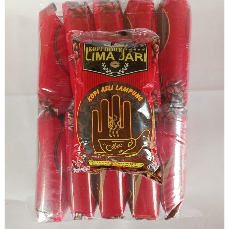 

Kopi Bubuk Lampung Lima Jari 100gr 1 kg ( 10 pcs )