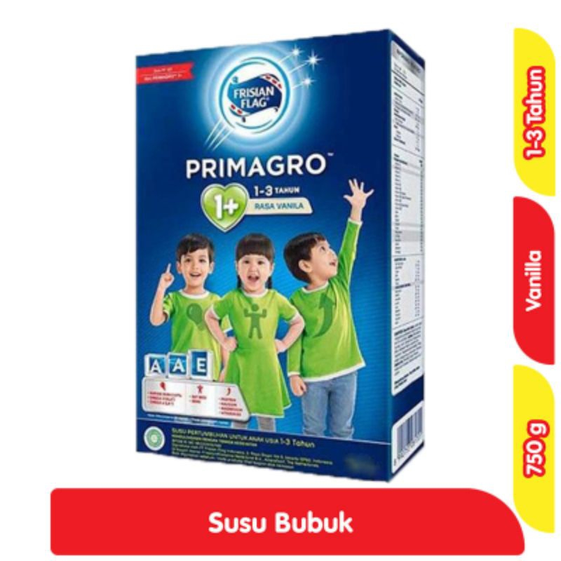 

Frisian Flag Primagro 1+ Susu Pertumbuhan Anak 1-3 Tahun Vanila 750 g