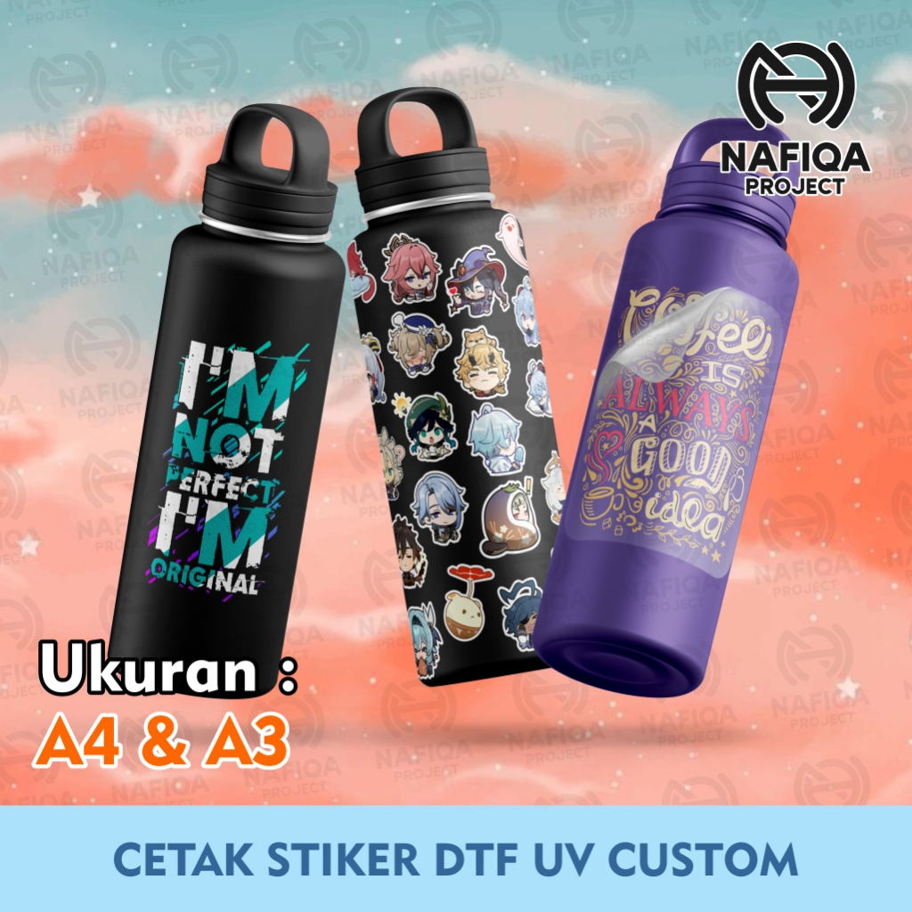 

Cetak Stiker DTF UV | Decal | Custom