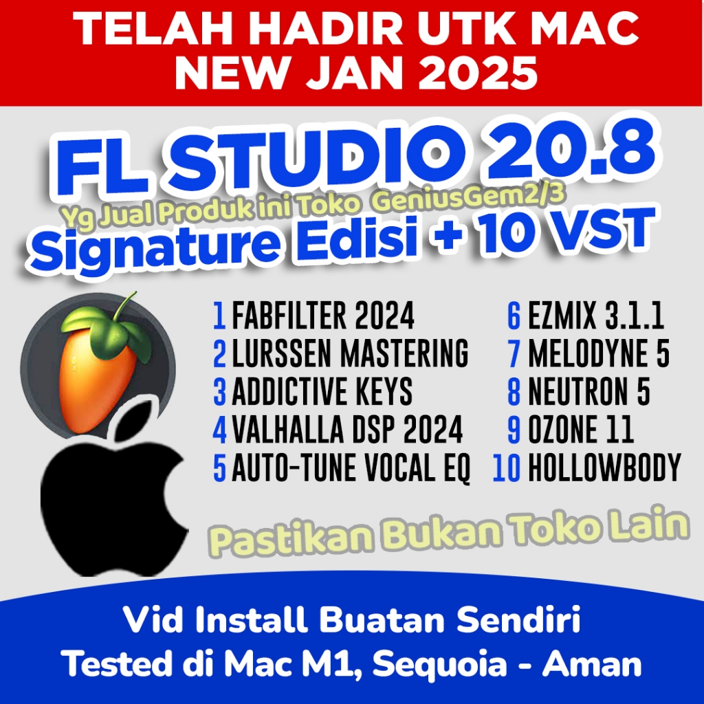 MAC - FL Studio 20.8 +10 VST GG2