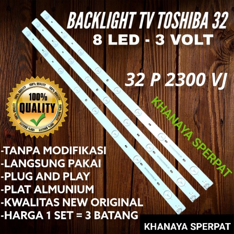 BACKLIGHT TV LED TOSHIBA 32INC 32P2300VJ ORIGINAL