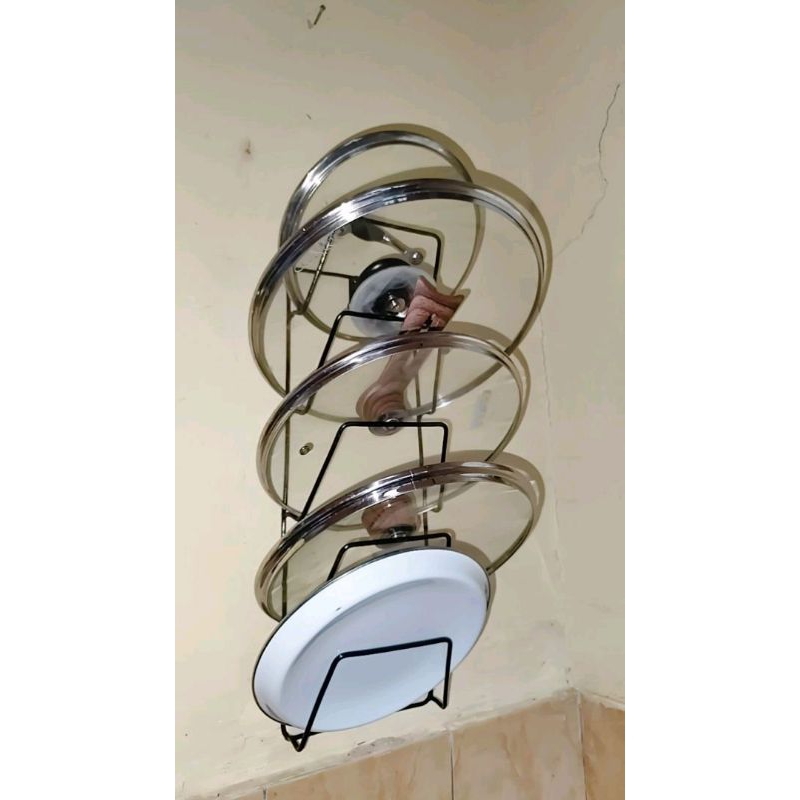 RAK GANTUNGAN TUTUP PANCI / RAK PIRING BESI TEBAL