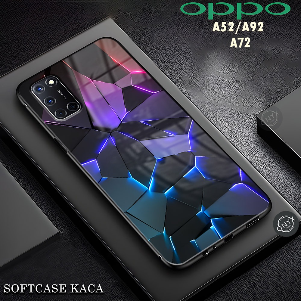 [AA01] Softcase Kaca OPPO A52 A72 A92 | Casing Oppo Kilau | Motif Aesthetic