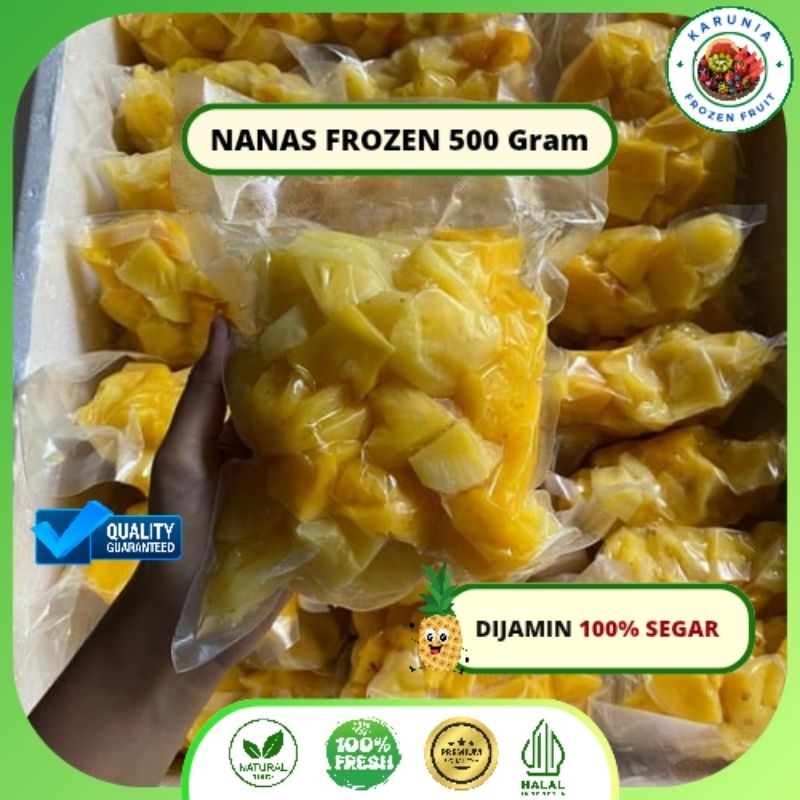 

NANAS KUPAS FROZEN / NANAS BEKU KEMASAN 500 gr