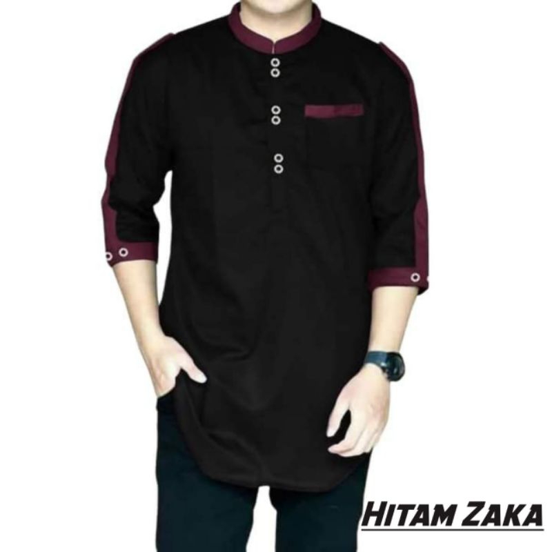 koko kurta zaka kombinasi Lengan 3/4 premium  quality