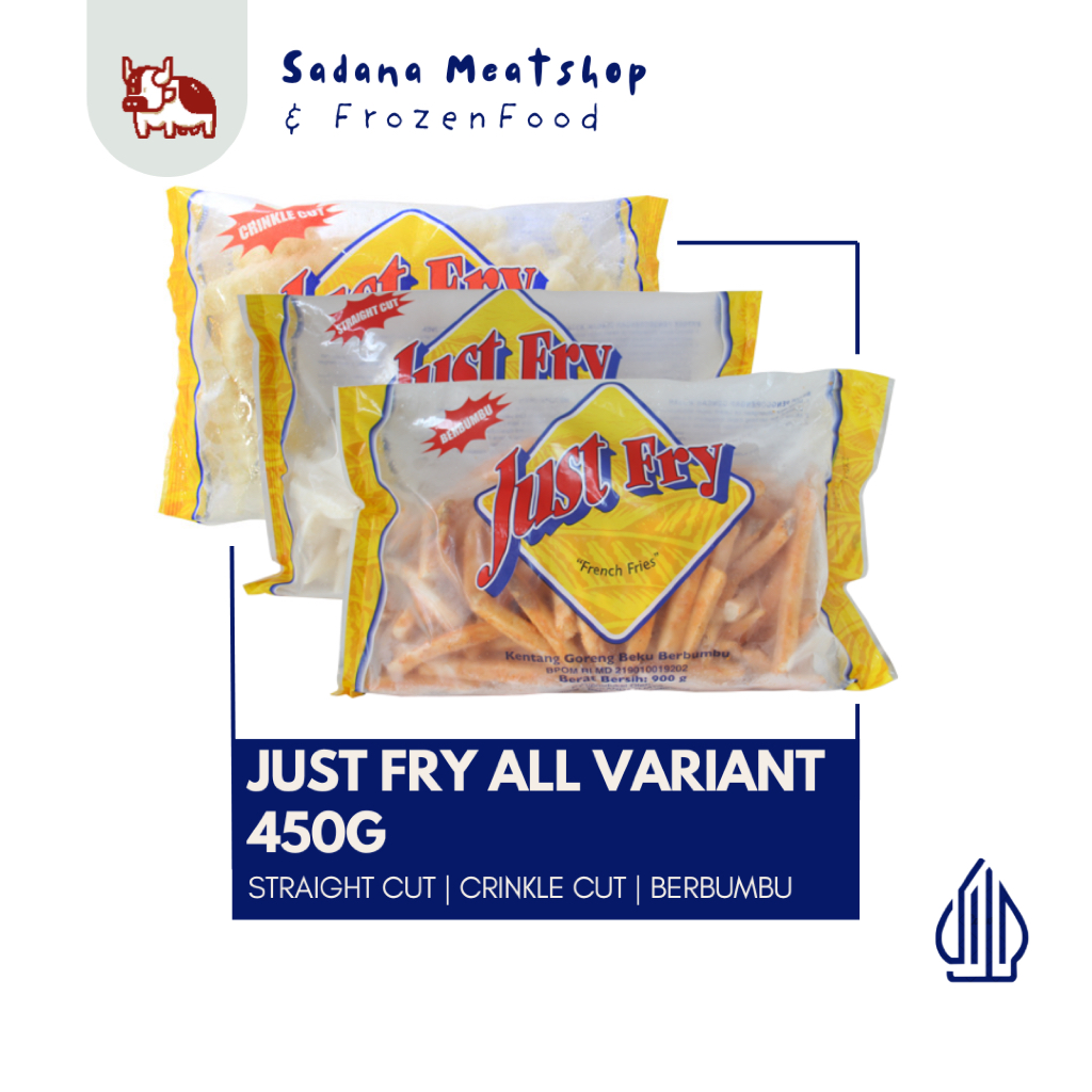 

Just Fry Kentang Shoestring Straight Cut Coated 450gr