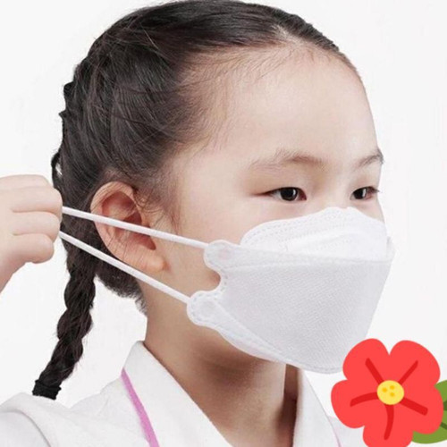 [10PCS] MASKER KF94 ANAK HITAM PUTIH POLOS/MASKER ANAK