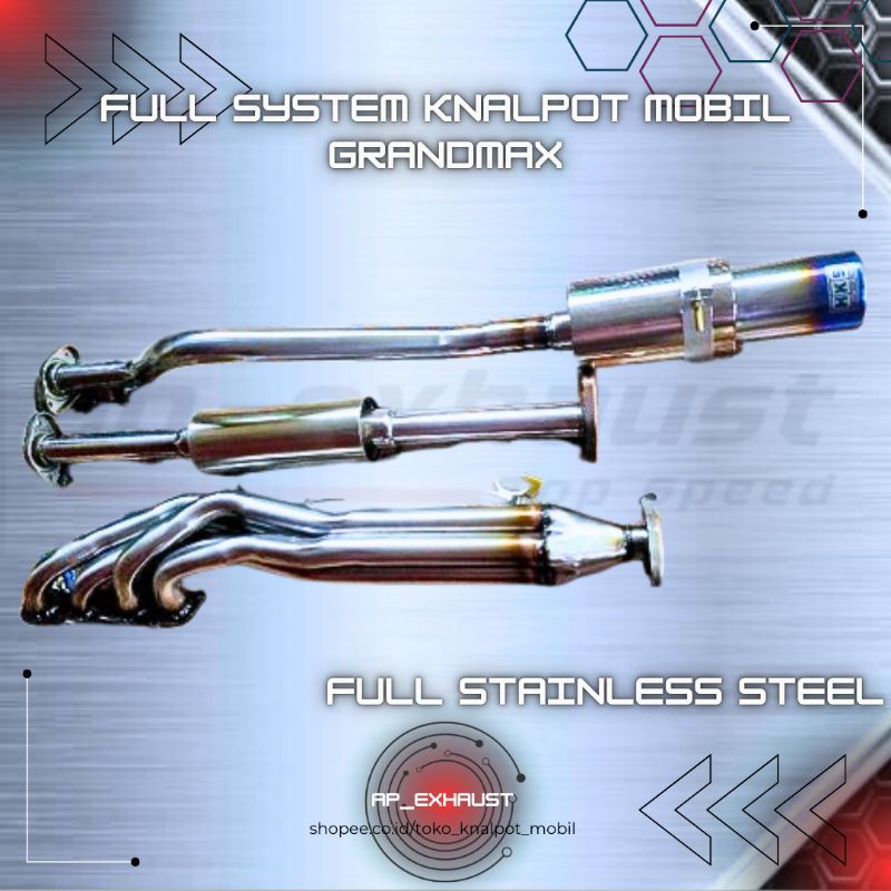 Full System Knalpot Mobil Grand Max bas gahar