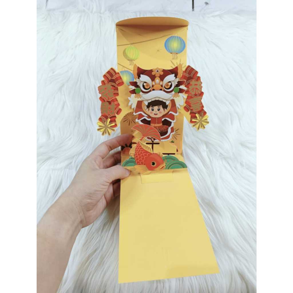 

Angpao Imlek Pop Up Anak 4219 | Angpau Sincia Kuning Bahan Karton Tebal Import