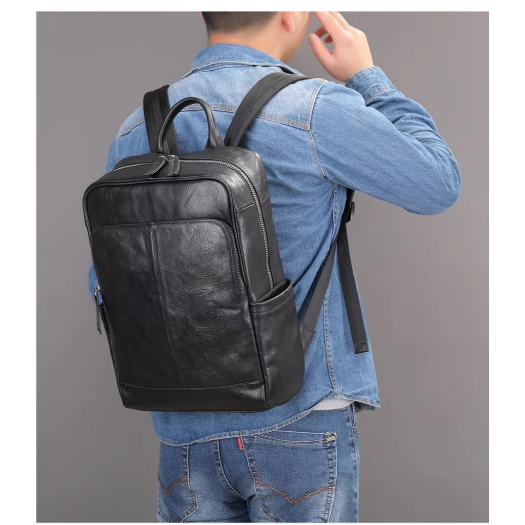 Tas Ransel Kulit Pria WESTAL Tas Ransel Perjalanan Kulit Sapi