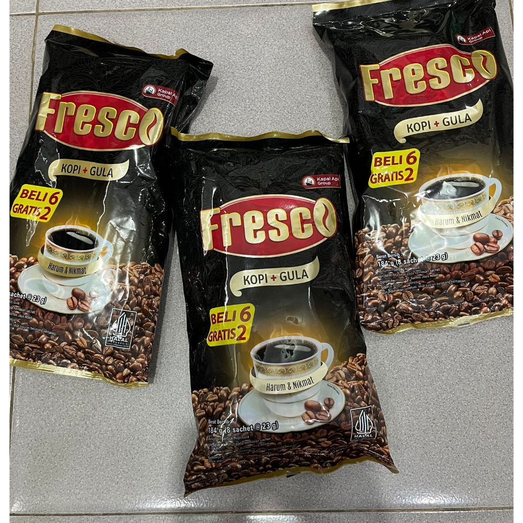 

SUETERKU FRESCO KOPI + GULA BELI 6 GRATIS 2 (isi 8 sachet x 23 gr)