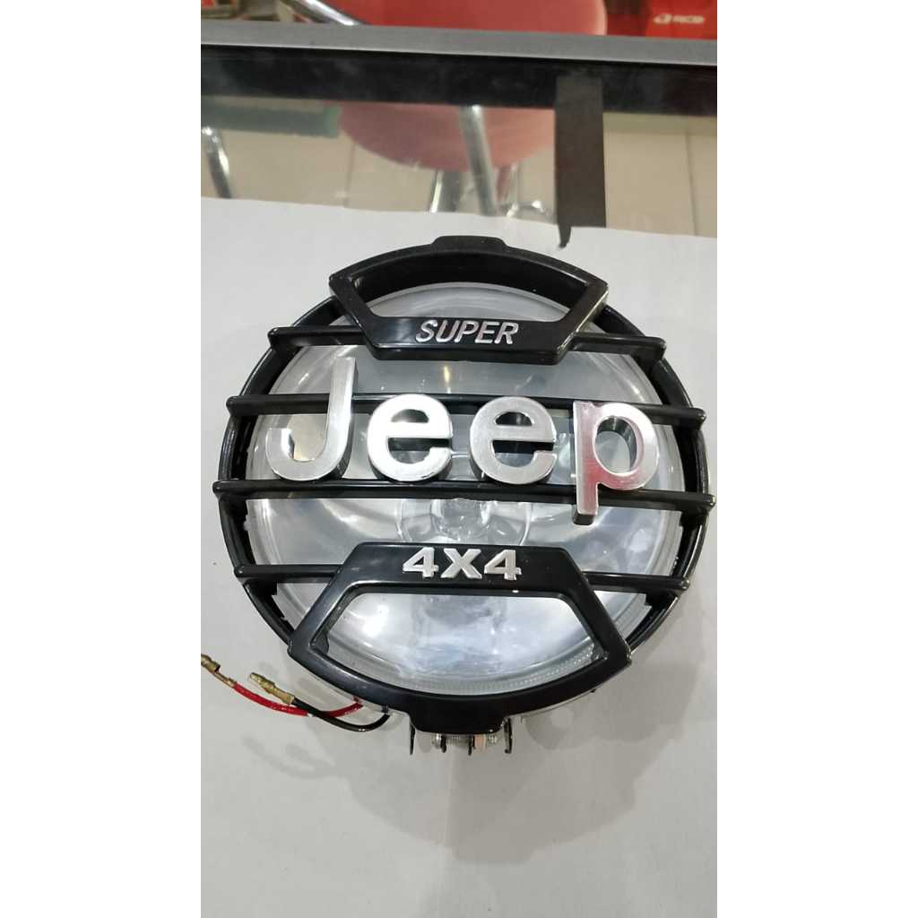 LAMPU JEEP REFLECTOR JEEP UNIVERSAL  LAMPU JEEP 4X4 REFLECTPOR JEEP BULAT PUTIH DAN KUNING MURAH