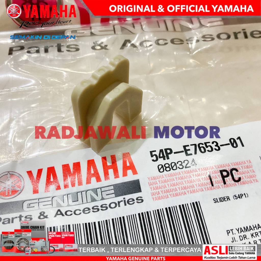 SLIDER KLIP TUTUP RUMAH ROLLER MIO J , MIO GT , SOUL GT 115 , XRIDE 115 ASLI ORIGINAL YAMAHA 54P-E76