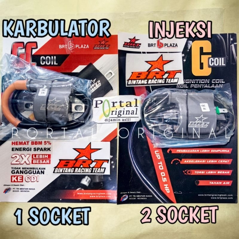 Koil Coil Racing BRT G-super Tanpa Busi Universal karbulator injeksi Nmax Vario beat matic aerox mio