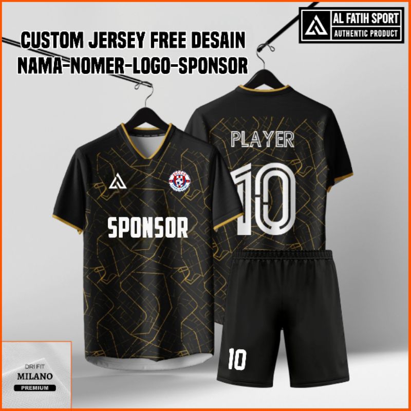 Custom jersey printing bebas desain Futsal Sepak bola Badminton Vollyball voli