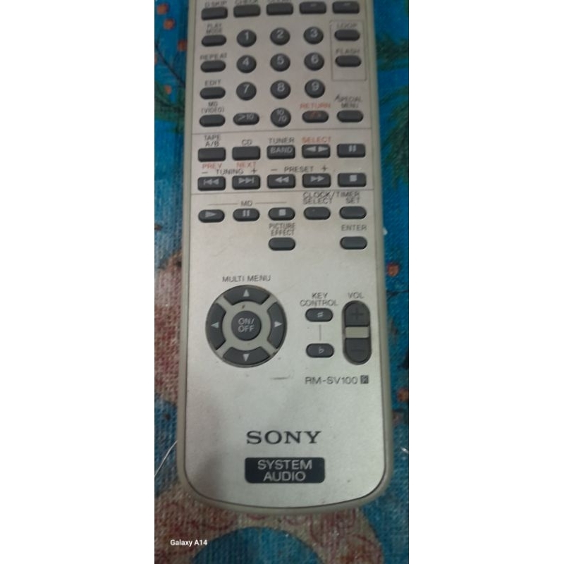 remote audio SONY RM SV100