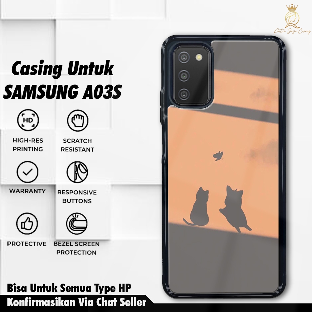 Casing Samsung A03S Terbaru [ SILUET LUCU ] Case Samsung A03S Hardcase Softcase Glossy
