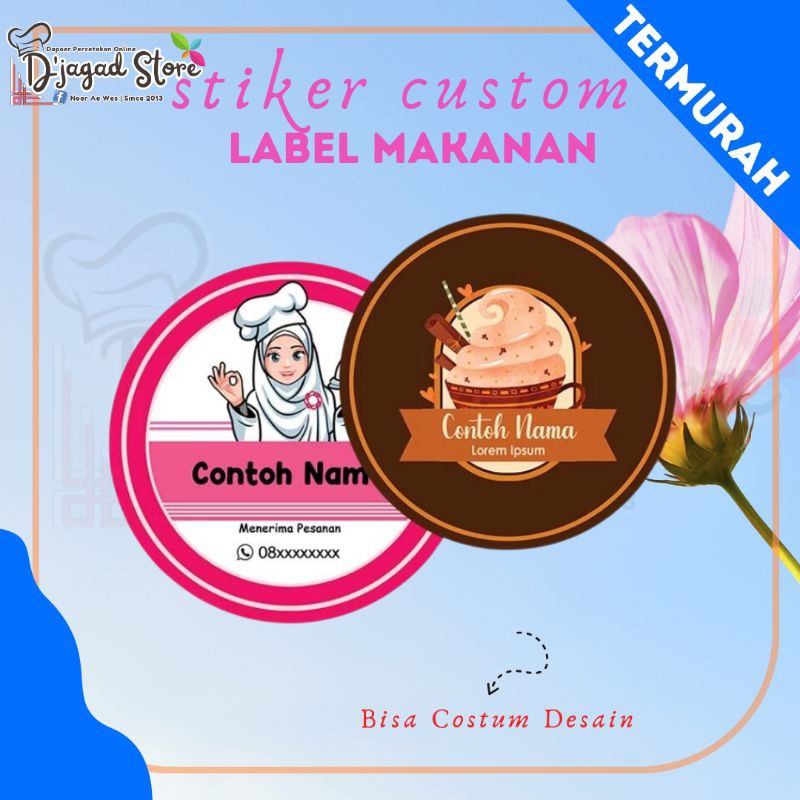 

CETAK STIKER LABEL KEMASAN / STICKER CUSTOM BULAT LOGO