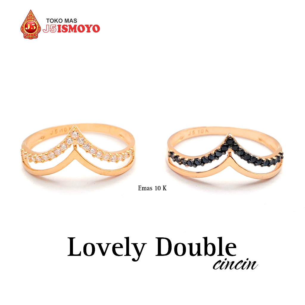 Cincin Emas New Lovely Double J5 Ismoyo