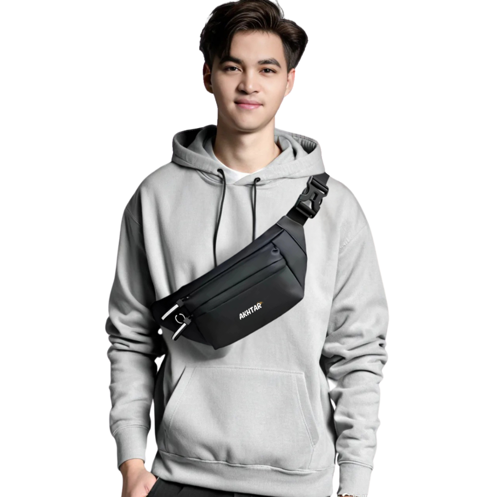 Tas Selempang Pria Bisa Wanita Tas Waitsbag Anti Air Watchkite Slingbag Cowok HOT PRODUK New Model