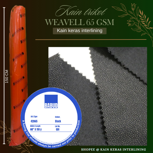 KAIN LEM TRIKOT TEBAL / TRICOT WAFELL  TRICOT LEBAR 1,5 MTR HARGA PER MTR