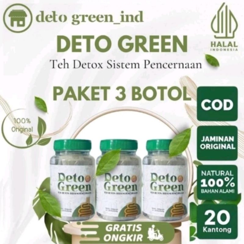 

Paket 3 Botol Detogreen Teh Kesehatan Usus Kotor Teh Diet
