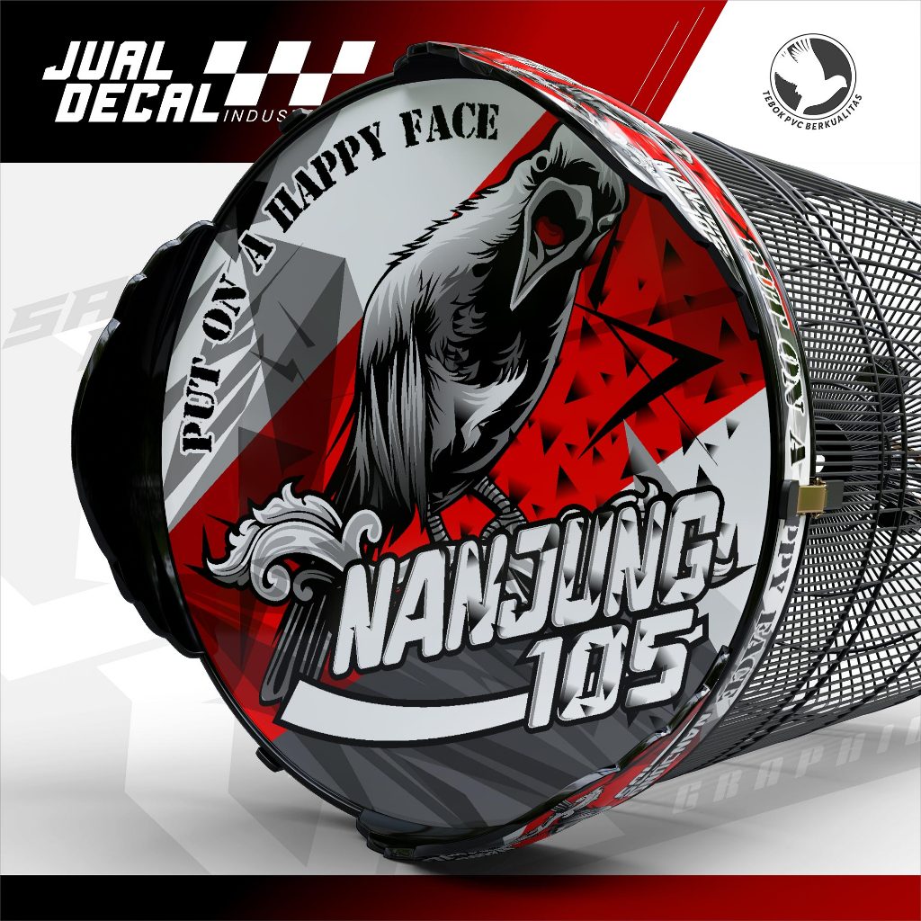 Stiker Decal Sangkar MURAI NANJUNG Decal Tebok Kandang Burung Variasi