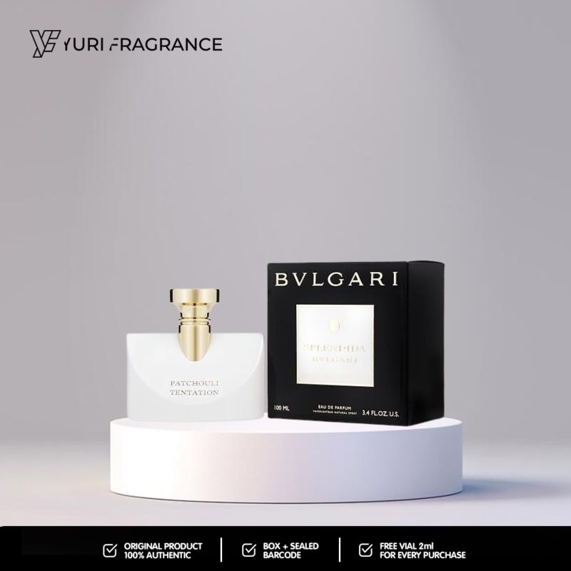 Bvlgari Splendida Patchouli Tentation EDP 100ml Original Box Segel Lengkap