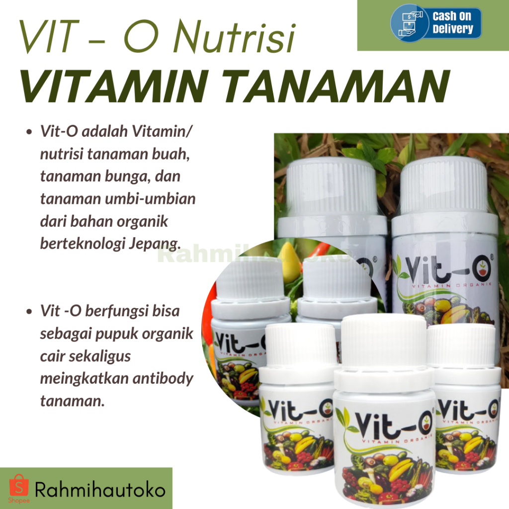 Vit- O Vitamin Tanaman dan Nutrisi Organik Pupuk Cair Untuk Pertumbuhan Tanaman