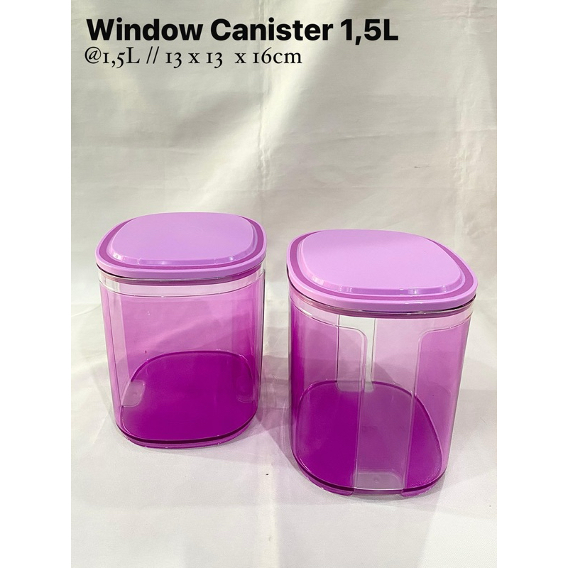 Window Canister 1,5L Tupperware Original