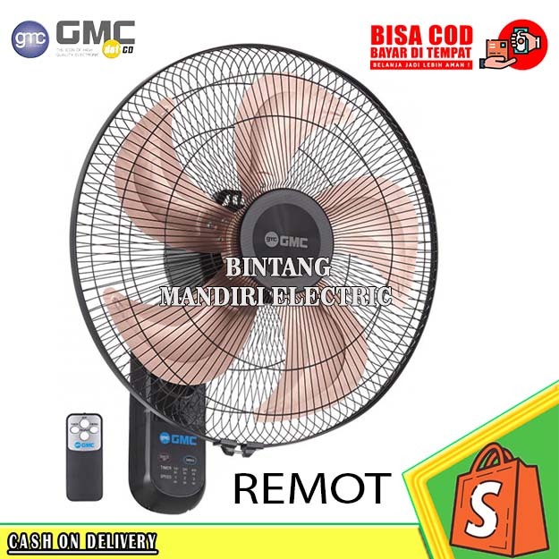 2XO_ Gmc Wall Fan 521 Remote 18 Inch Besi / Kipas Angin Dinding Gantung Remot / Kipas