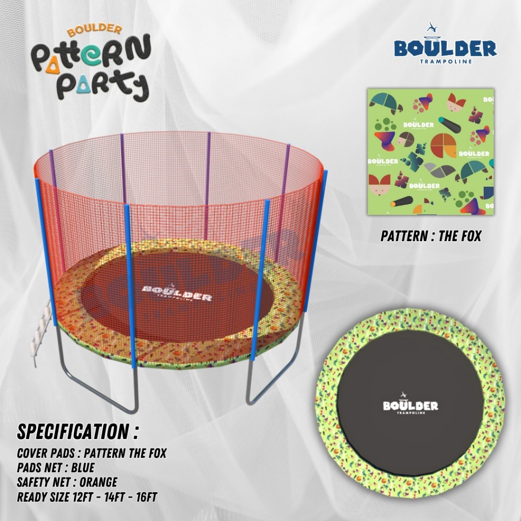 BOULDER ROUND TRAMPOLINE 10FT