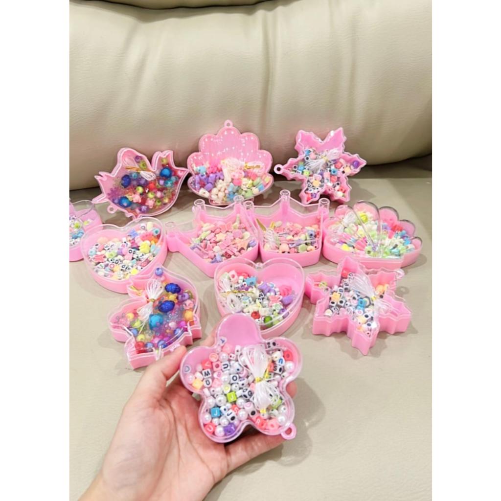 Mainan Bikin Gelang Anak Manik Manik Beads  / Gelang Manik Manik  / Manik Manik Gelang Kalung Unicor