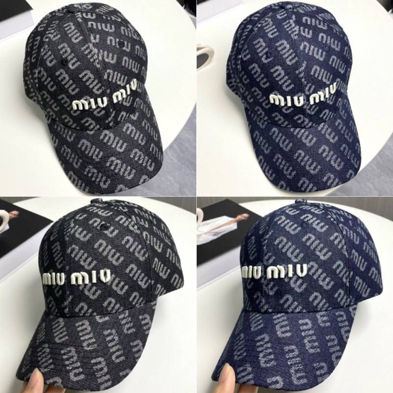 Topi miu miu monogram caps