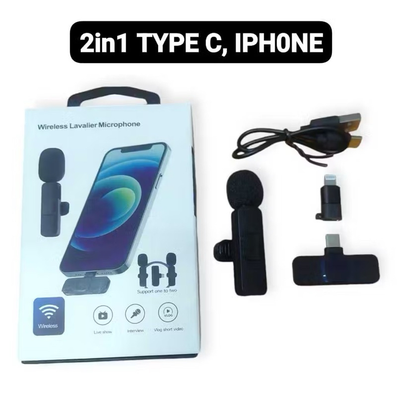 K8 Microphone Mic Clip On Youtuber Wireless Usb/Mic Youtuber bluetooth