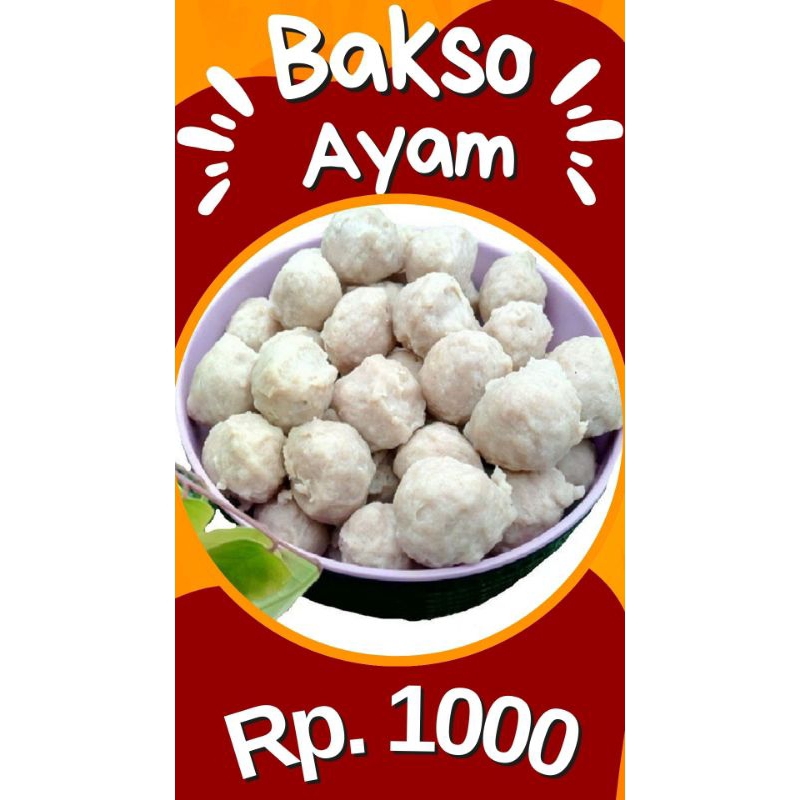 

bakso ayam isi 50biji