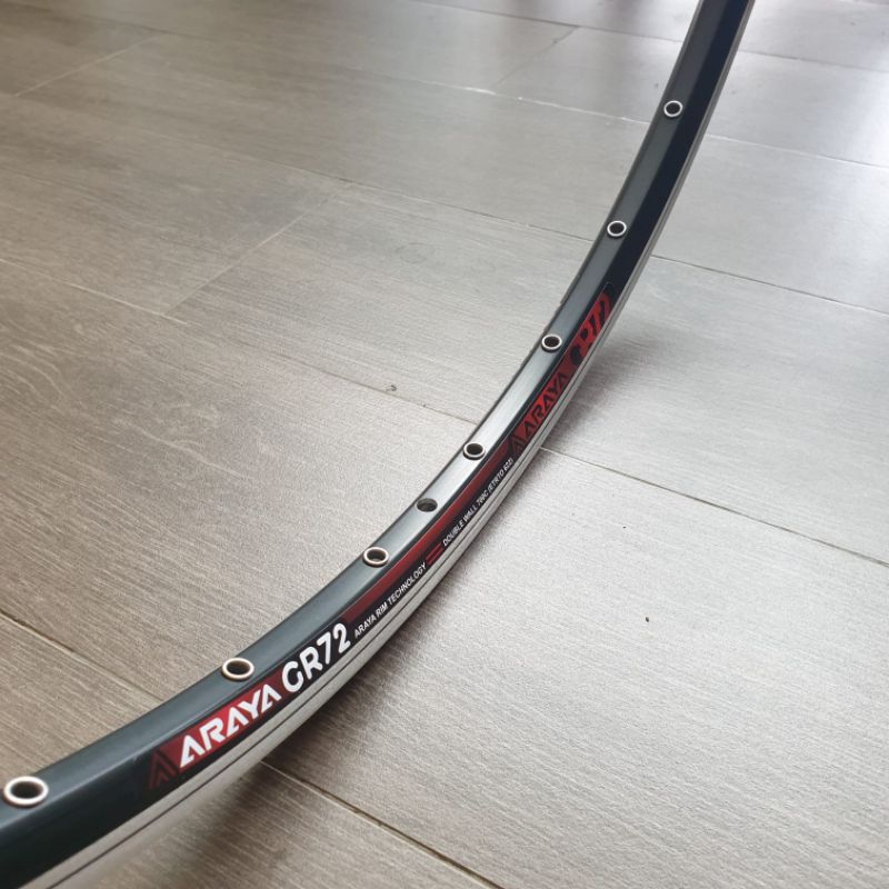 Rim / Velg 700c 32H Araya GR72 Black/CNC