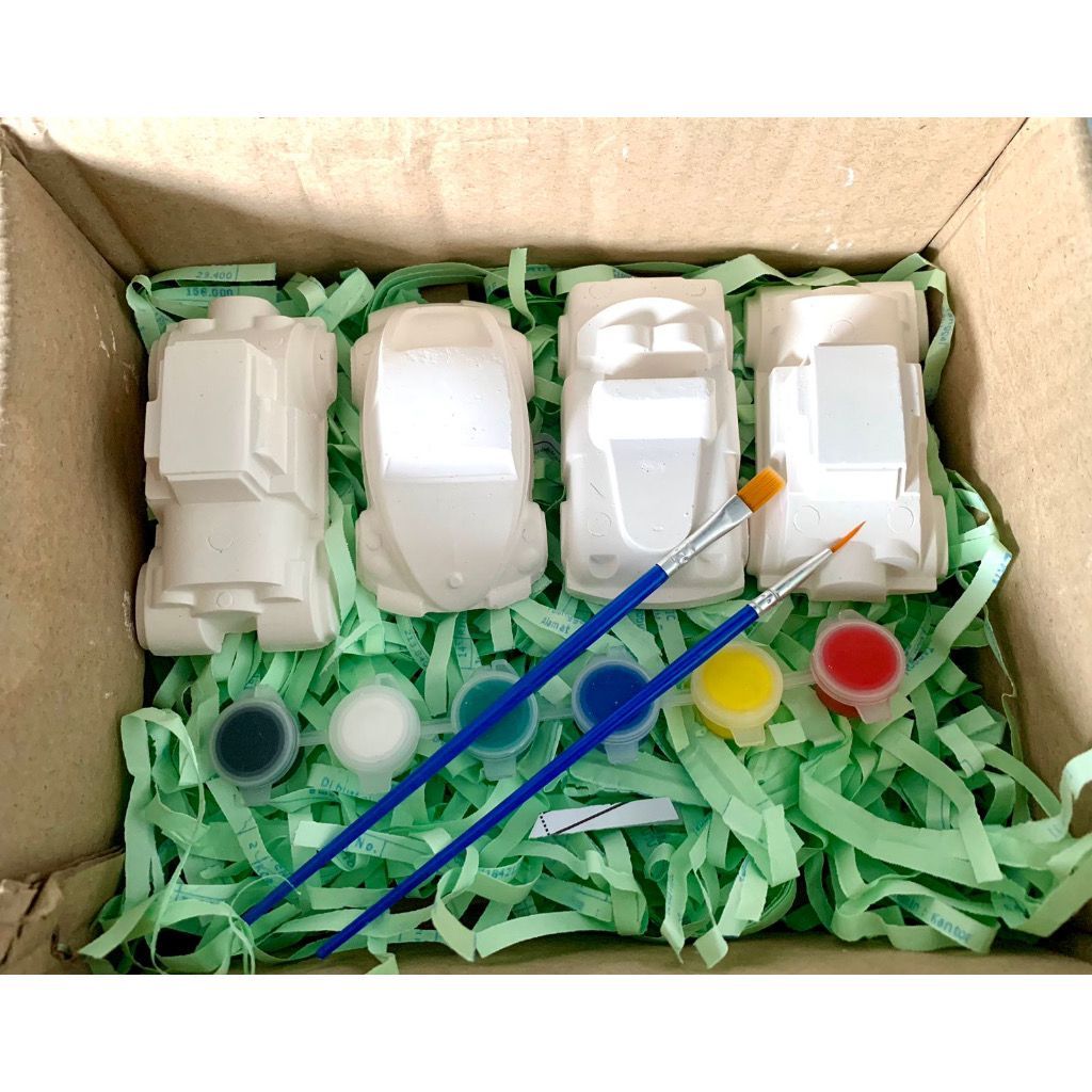 

Paket Lukis Gypsum Ukuran Besar (4 Gypsum + 1 set cat kecil isi 6 + 2 kuas ) / Melukis Anak Lengkap Mewarnai Patung Gypsum Painting