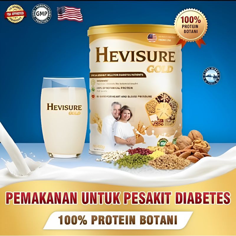 

HEVISURE GOLD ORIGINAL USA KALENG (650Gram) - SUSU UNTUK PENGOBATAN DIABETES GULA DARAH DAN KENCING MANIS