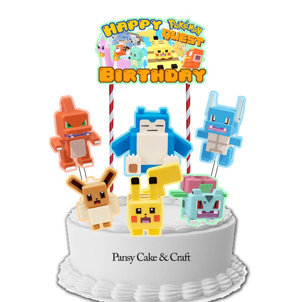 Cake topper Pokemon Quest