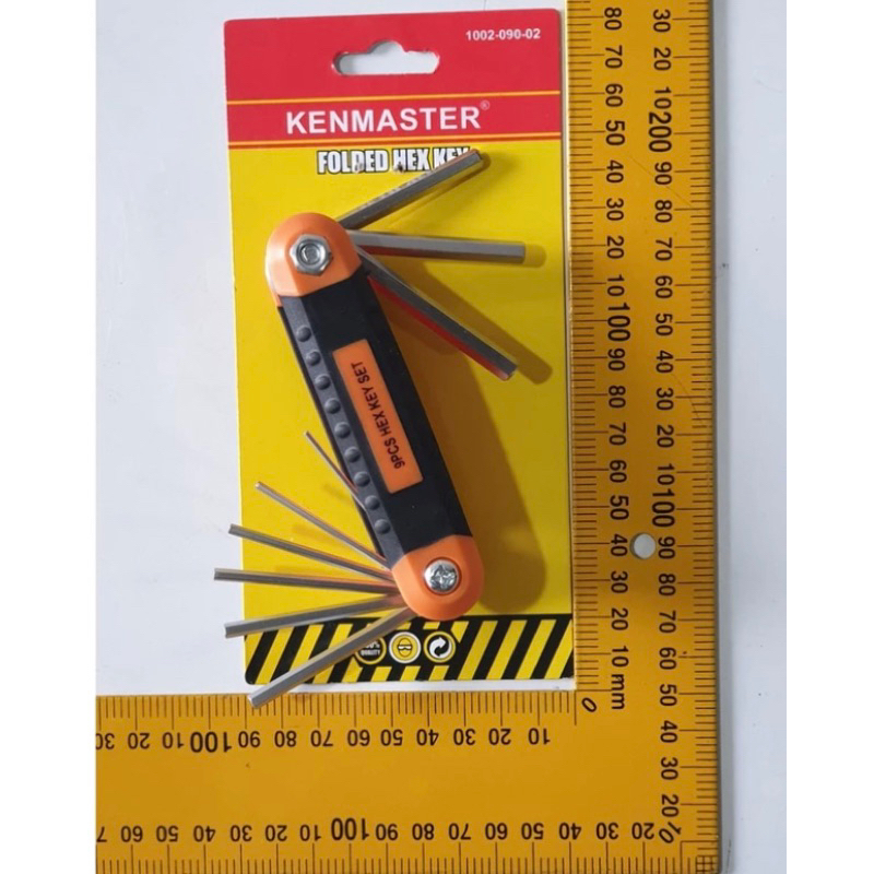 Kunci L Lipat 9 pcs Kenmaster Tekiro
