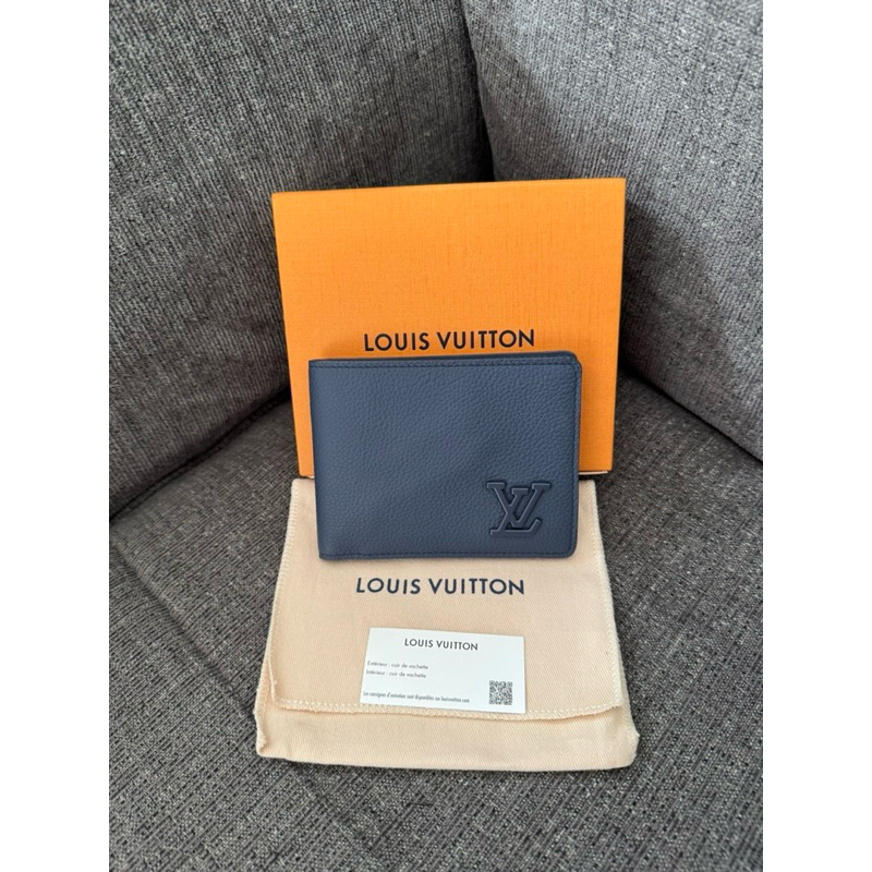 NEW/NBU LV Louis Vuitton Multiple Wallet Atlantic Blue/Navy