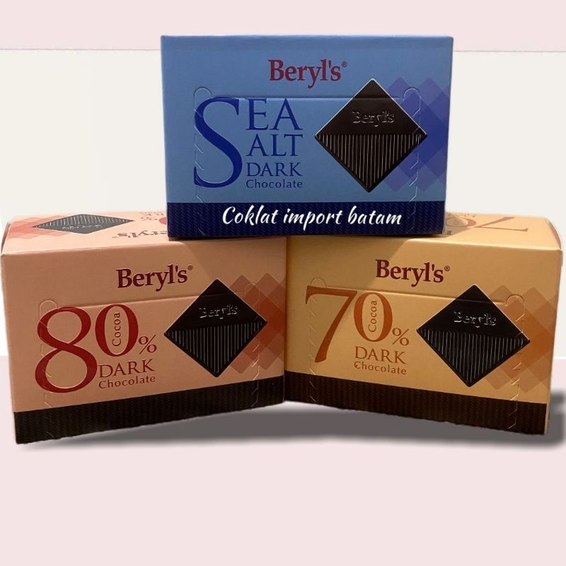 Beryls dark 70% 80% Sea salt dark chocolate