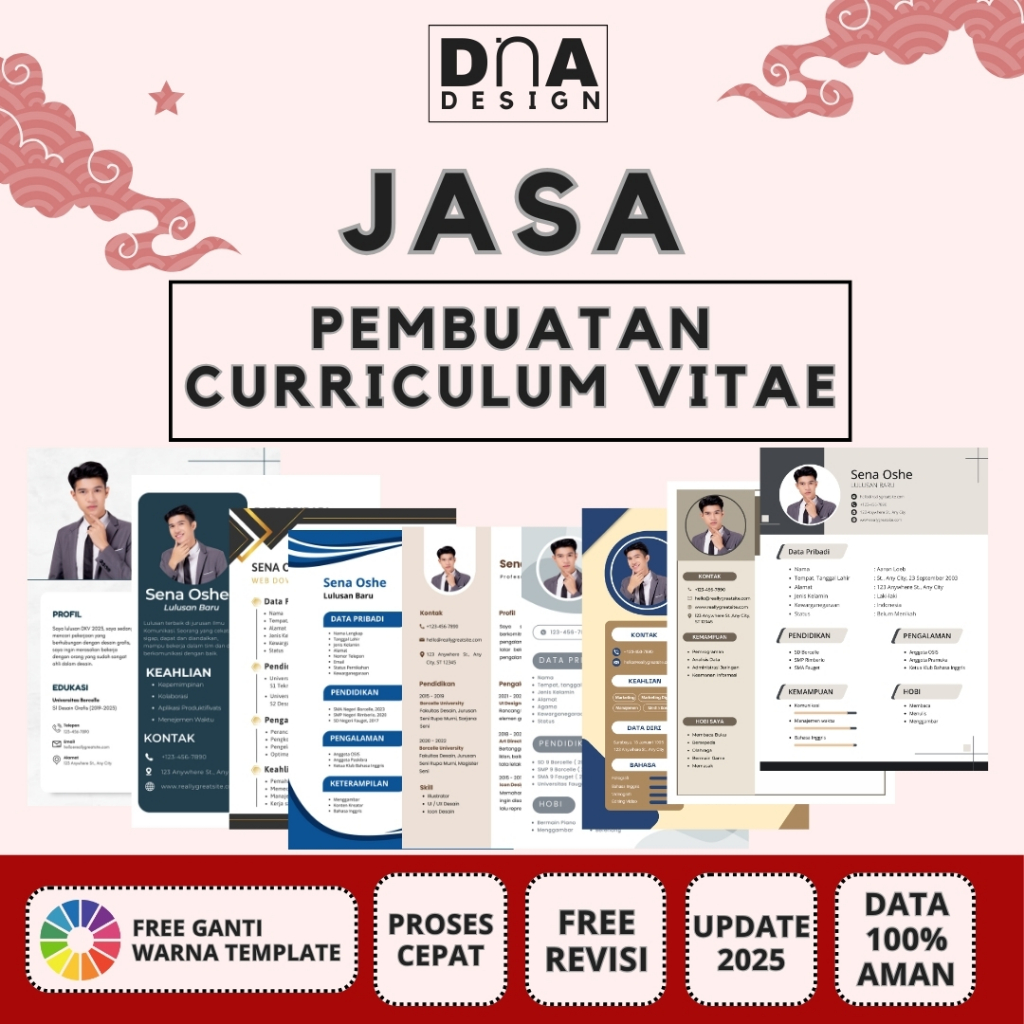 Jasa Pembuatan CV |  Jasa Portofolio BUMN | Curriculum Vitae | CV Kreatif