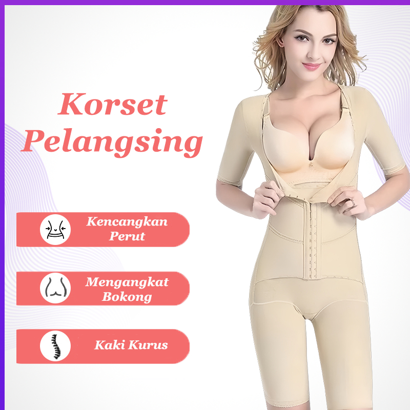 FULL BODY SHAPER / KORSET PEMBAKAR LEMAK /PELANGSING / KORSET PASCA MELAHIRKAN /  LEMAK PERUT LENGAN