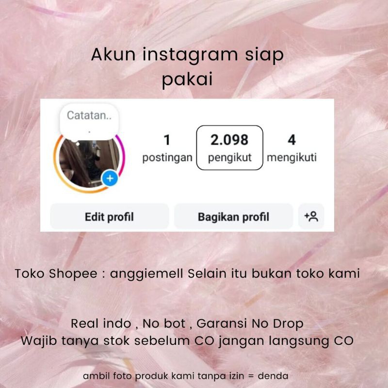 JUAL AKUN INDO REAL BERGARANSI INSTAGRAM