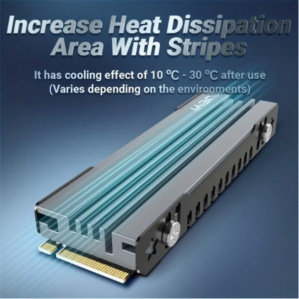 JEYI Heatsink NVMe SSD M.2 Pendingin Aluminium Alloy