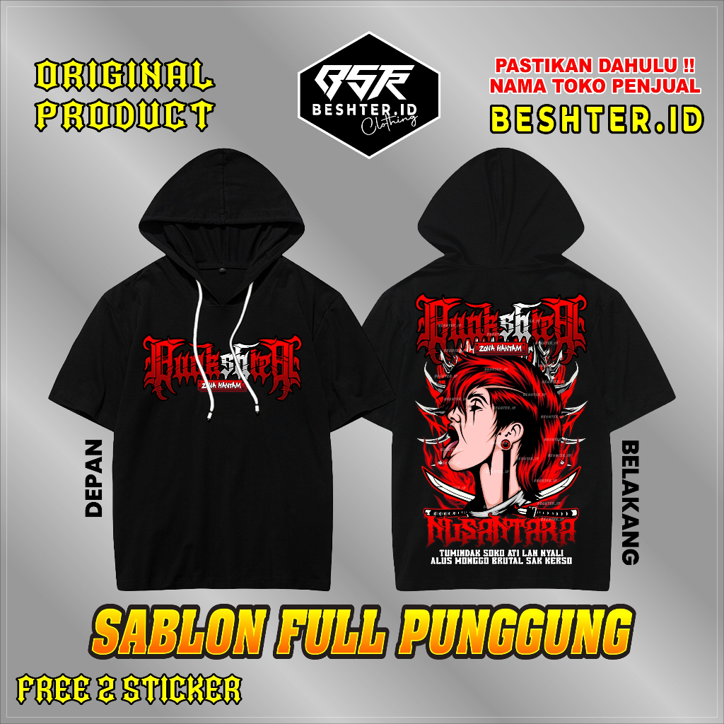 TS Hoodie  PUNKSHTER V5 Full Punggung - TS Hoodie PSHT - TS Hoodie SH Terate  Katun Distro