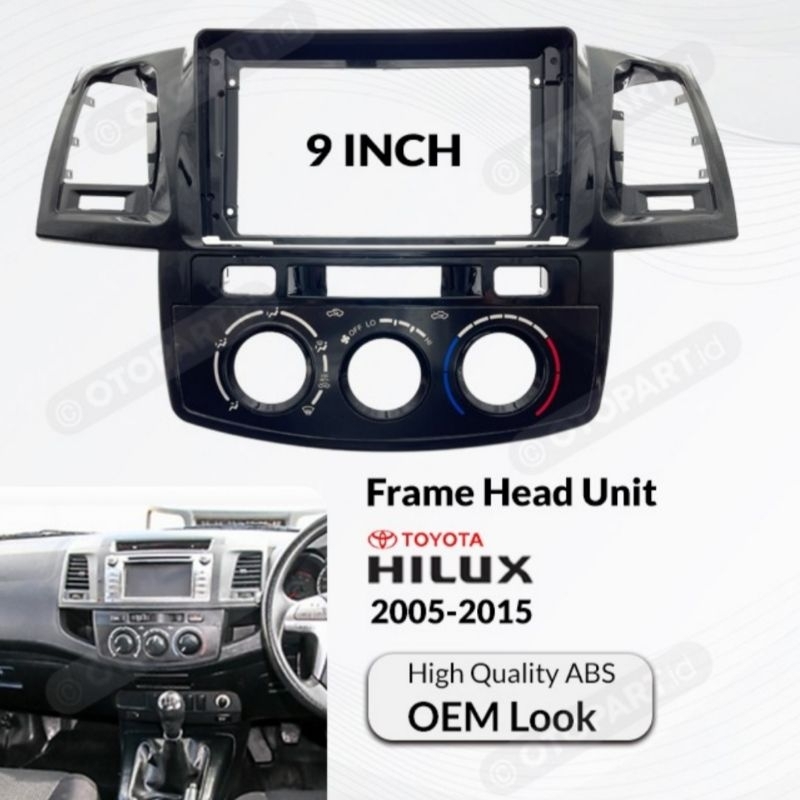 FRAME ANDROID HILUX / FRAME ANDROID FORTUNER FRAME ANDROID 9 INCH FORTUNER LAMA /  HILUX